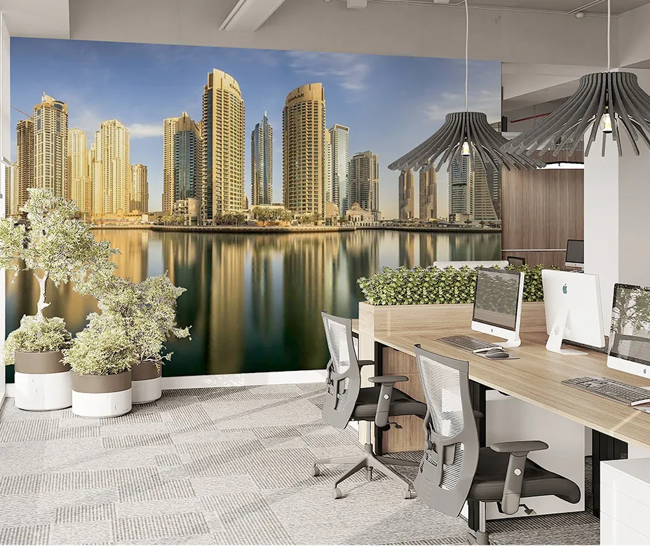 dubai marina city wallpaper